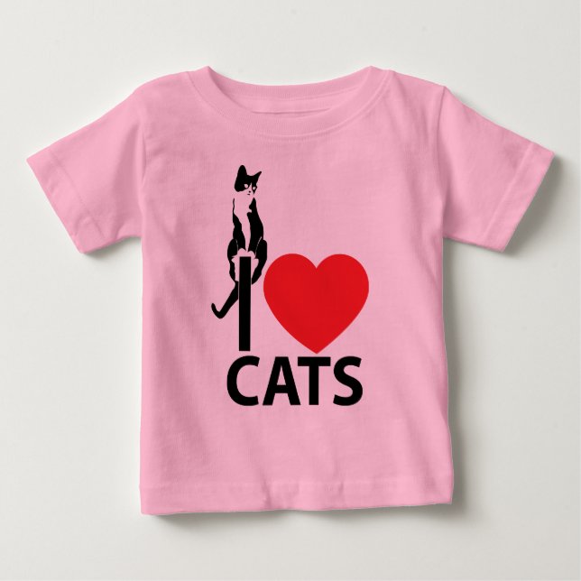 I love Cats T-Shirt (Vorderseite)