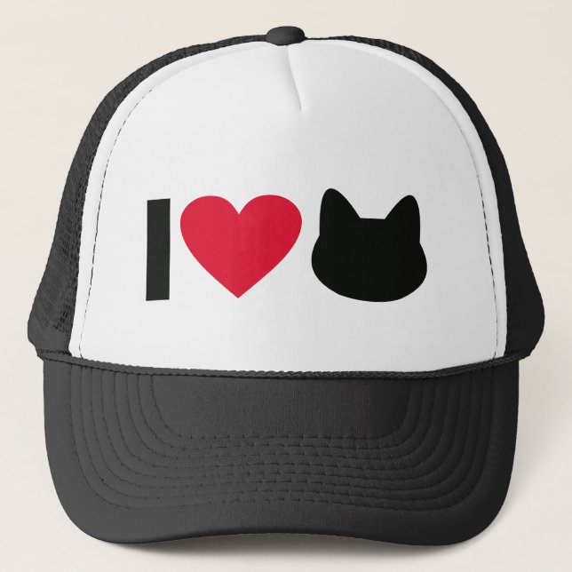 I love cats truckerkappe (Vorderseite)