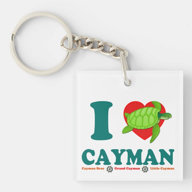 I Love Cayman Caribbean Style Souvenir (Devant)