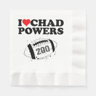 I love Chad Powers 200 American Football Undercove Serviette