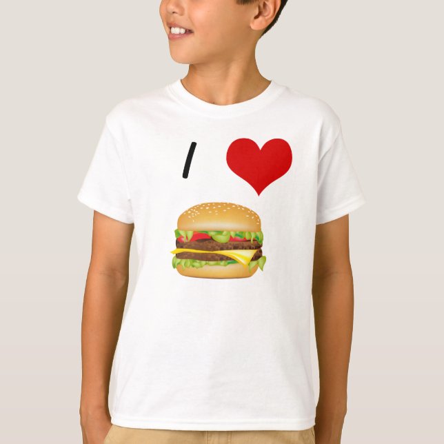 I Love Cheeseburger T-shirt enfant (Devant)