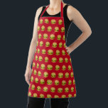 I Love Cheeseburgers Schürze<br><div class="desc">* National Cheeseburger Day is observed on September 18th. * Legend has it that at teenager, Lionel Sternberger, while working at his father's diner, accidently dropped a slice of cheese on a sizzling burger, created the cheeseburger. * Fun apron for barbecuing, grilling burgers or camping/RVing. * Aprons have three sizes...</div>