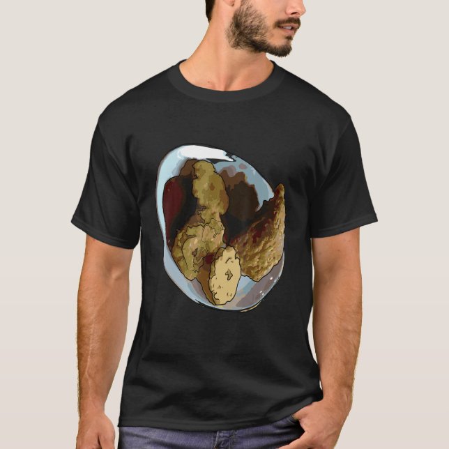I Love Chickens Especially When Fried Fried Chicke T-Shirt (Vorderseite)