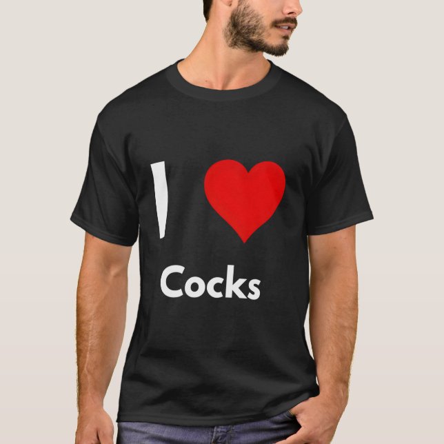 I Love Chickens Hobby Enthusiast Novelty T-Shirt (Vorderseite)