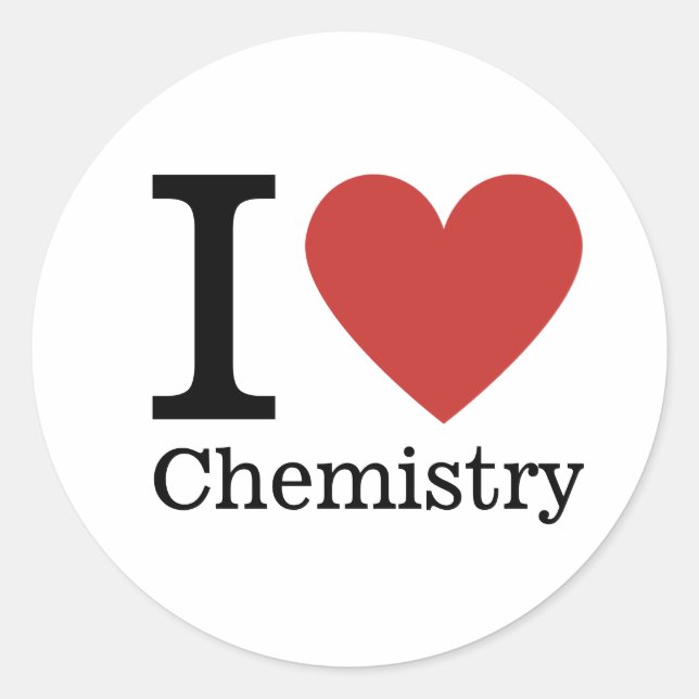 I ❤️ Love Chimie STICKER (Devant)