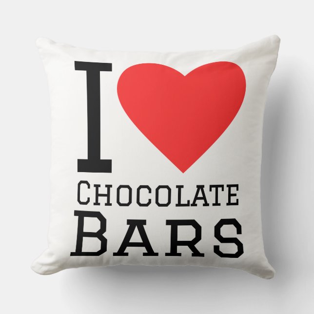 I love chocolate bars kissen (Vorderseite)