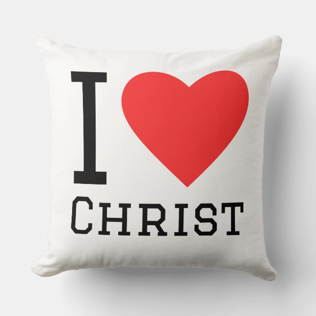I love Christ Kissen (Vorderseite)