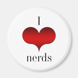 I Love (Coeur) Nerds Magnet