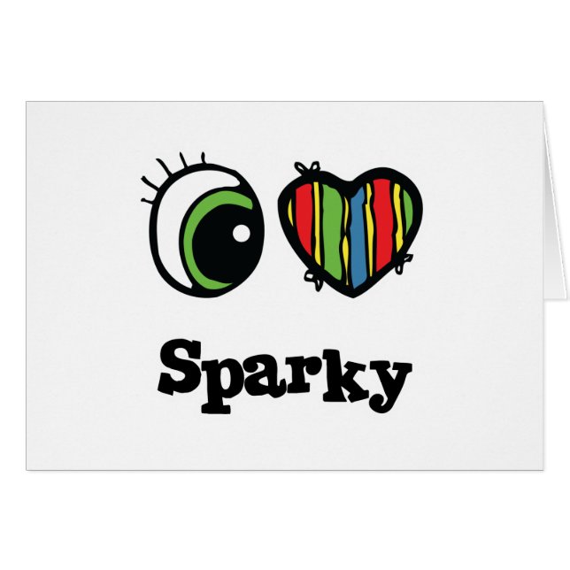 I Love (Coeur) Sparky (Devant horizontal)