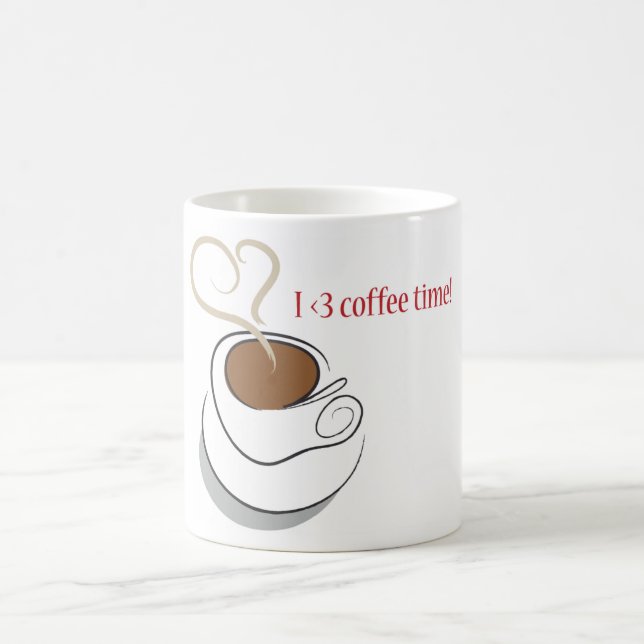 I love coffee Time! Kaffeetasse (Mittel)