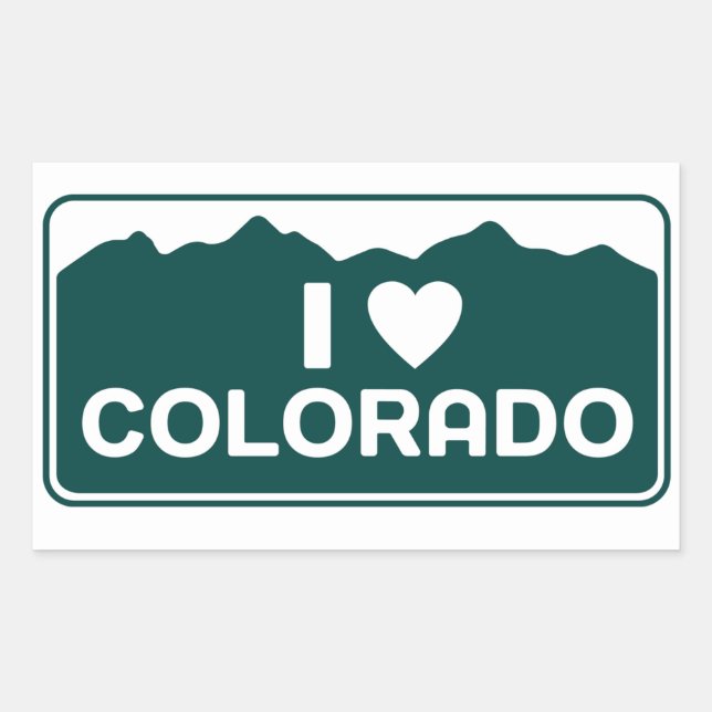 I Love Colorado Sticker (Devant)