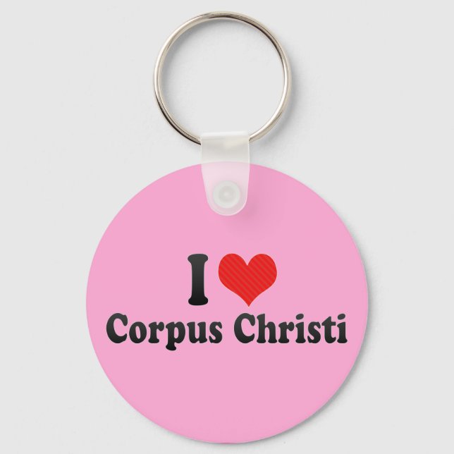 I Love Corpus Christi Schlüsselanhänger (Vorderseite)