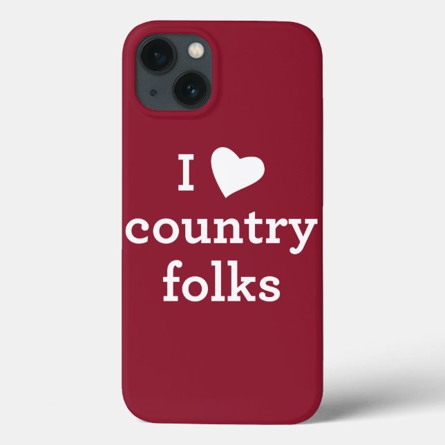 I Love Country Case-Mate iPhone Hülle (Rückseite)