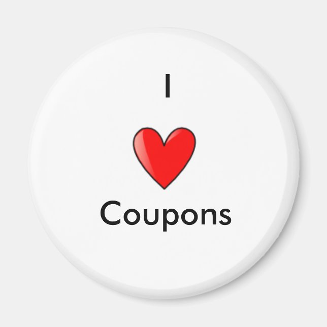 I Love Coupons Magnet (Devant)