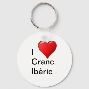 I love Cranc Ibèric Schlüsselanhänger