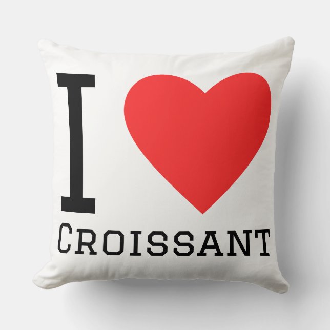 I love croissants  kissen (Vorderseite)