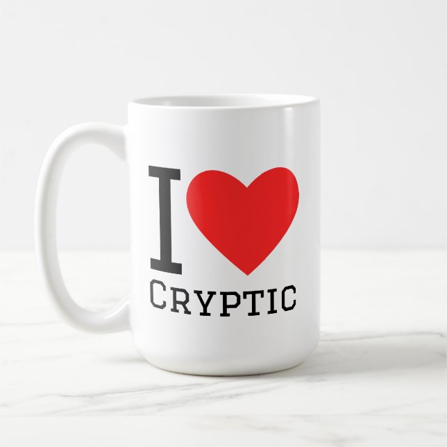 I love cryptic kaffeetasse (Links)