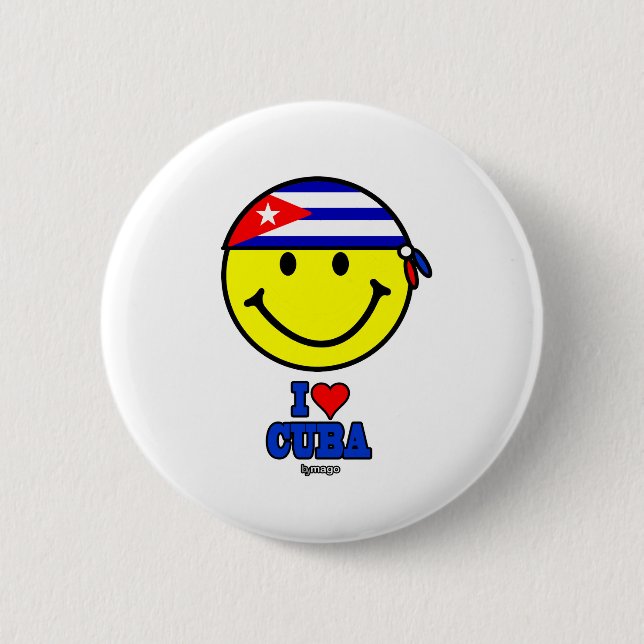 I LOVE CUBA BUTTON (Vorderseite)