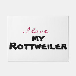 I love [customize] fußmatte