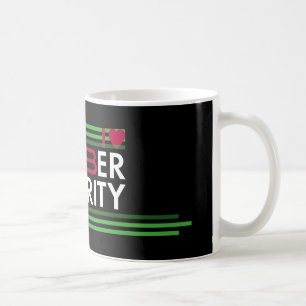 I Love Cybersecurity Kaffeetasse