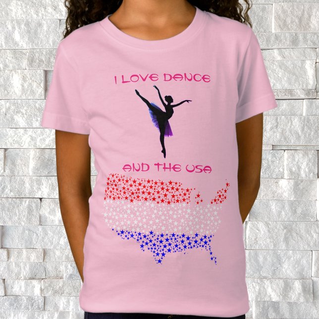 I Love Dance et le T-shirt américain (Créateur téléchargé)