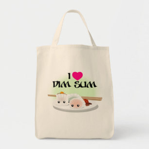 I Love Dim Sum Sac fourre-tout d'épicerie