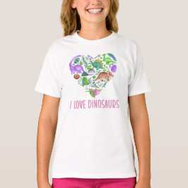 I Love Dinosaurs, Dinosaur Heart Valentine T-Shirt