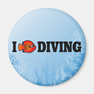 I Love Diving Magnet