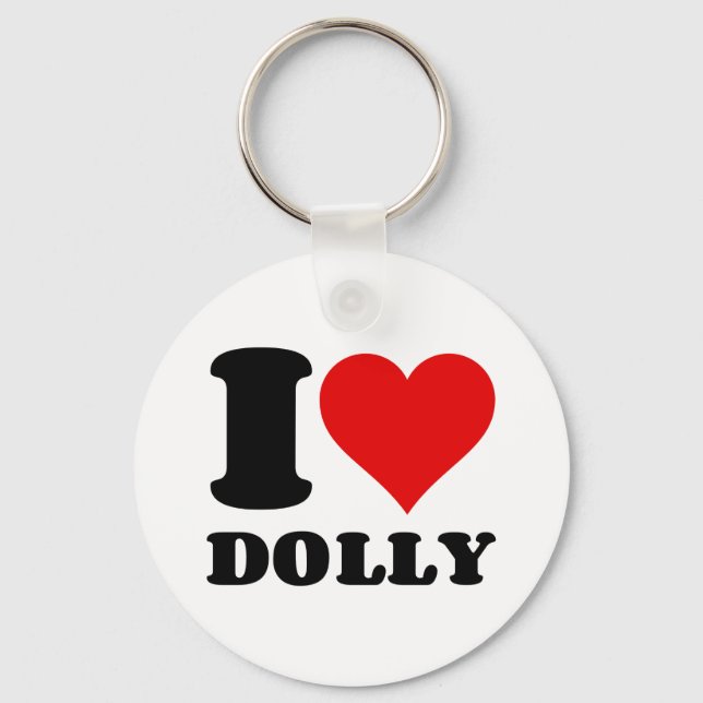 I LOVE DOLLY SCHLÜSSELANHÄNGER (Vorderseite)