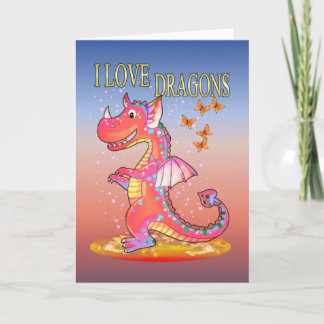 I Love Dragons, magical design. Karte