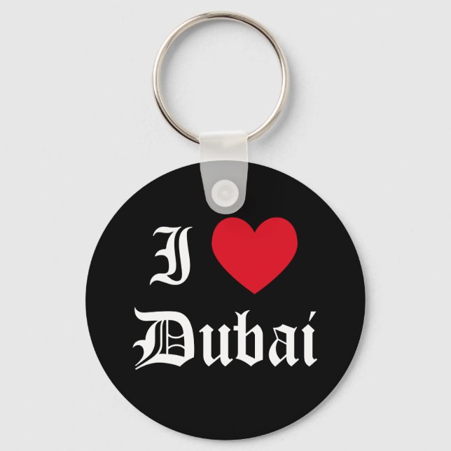 I Love Dubai Schlüsselanhänger (Vorderseite)