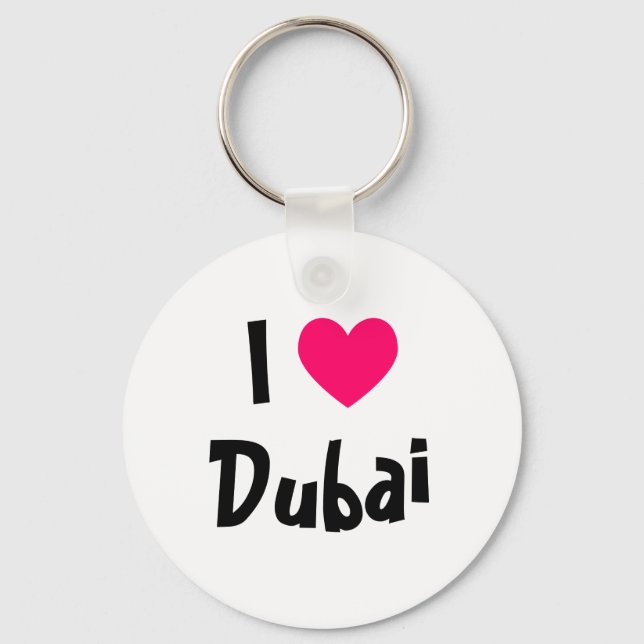 I Love Dubai Schlüsselanhänger (Vorderseite)