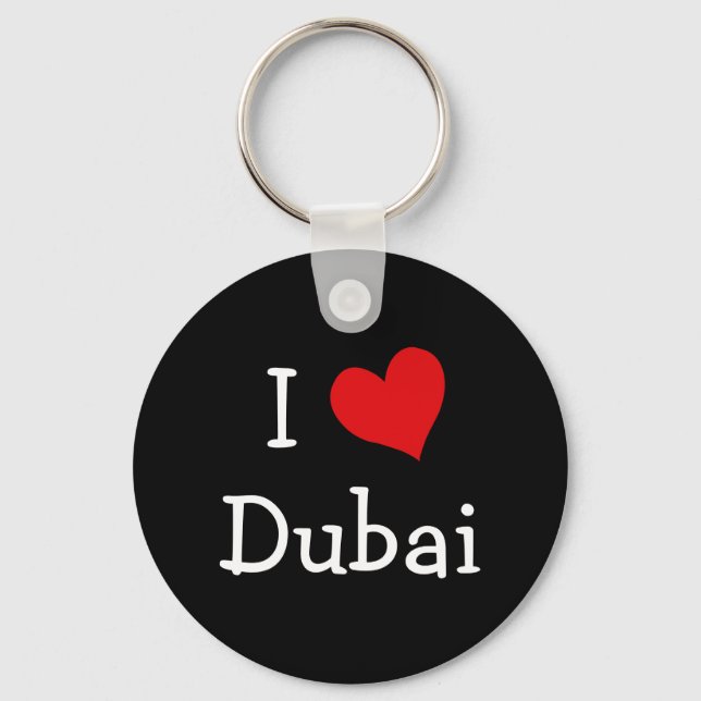 I Love Dubai Schlüsselanhänger (Vorderseite)