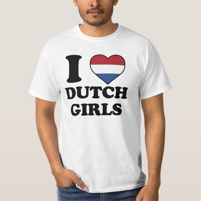 I love Dutch Girls T-Shirt (Vorderseite)