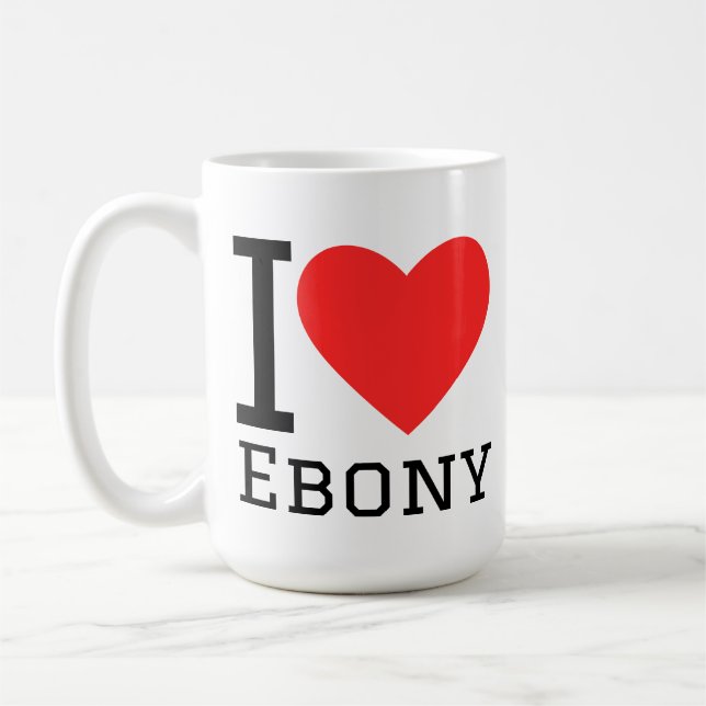 I love ebony kaffeetasse (Links)