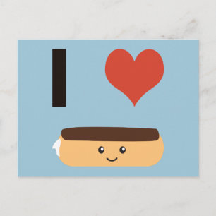I love Eclairs Postkarte