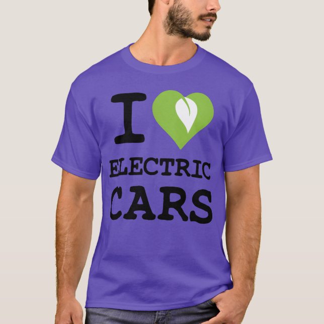 I love electric cars friends T-Shirt (Vorderseite)