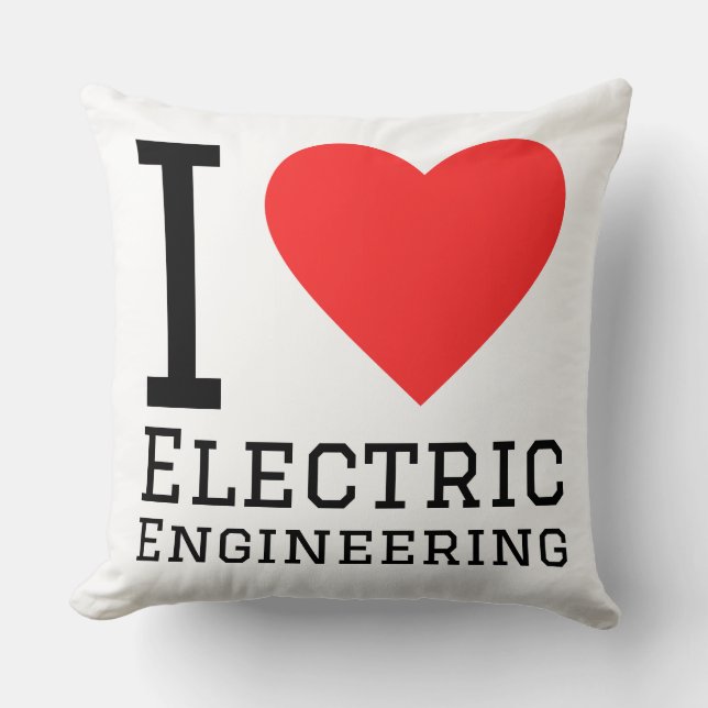 I love electric engineering  kissen (Vorderseite)