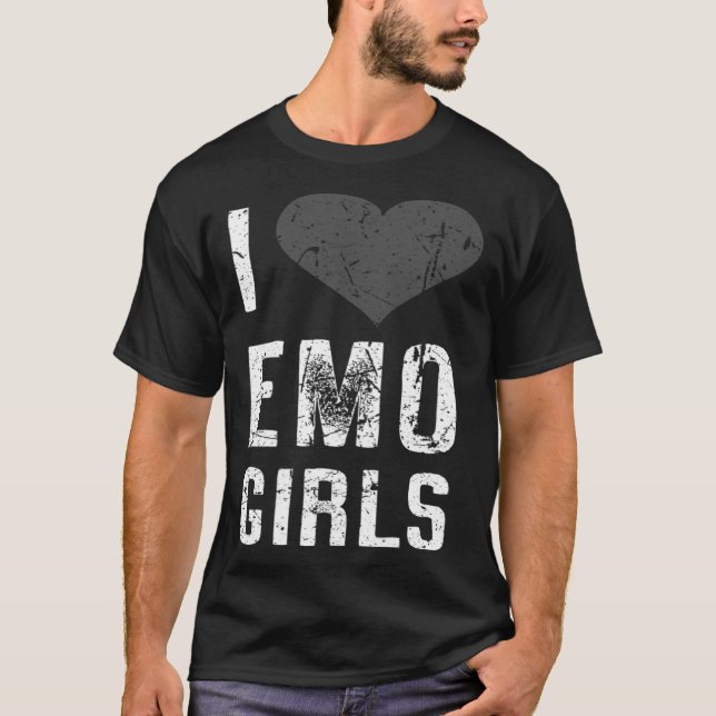 I Love Emo Girls T-Shirt (Vorderseite)