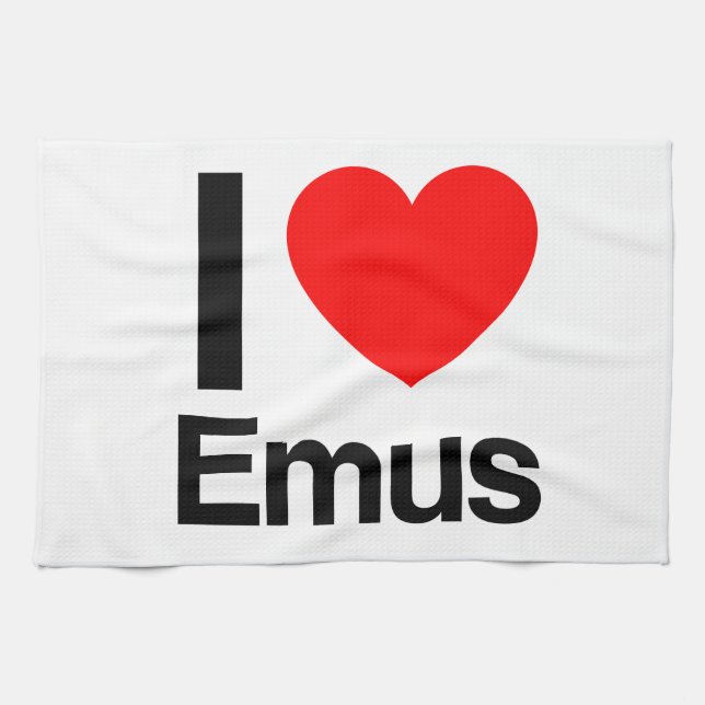 i love emus geschirrtuch (Horizontal)