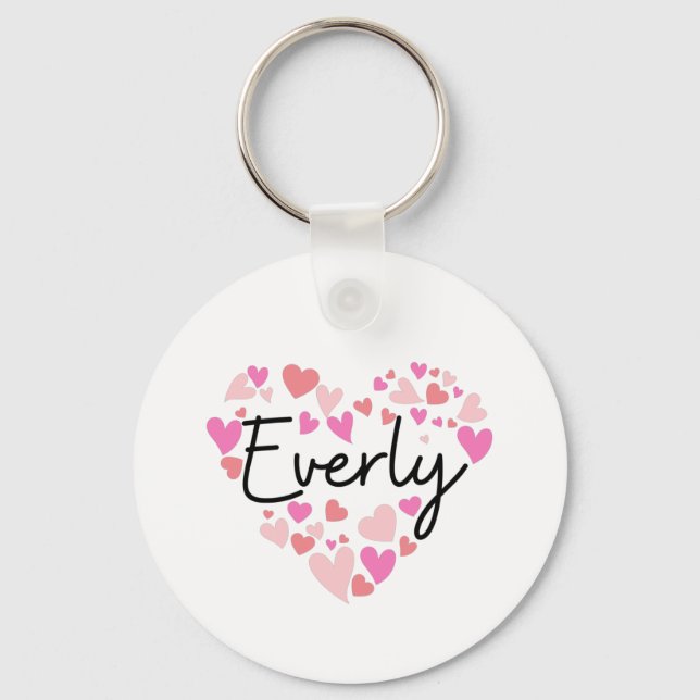 I love Everly ] Schlüsselanhänger (Vorderseite)