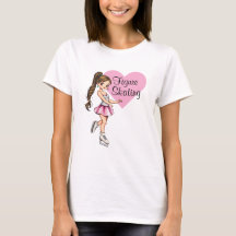 I Love Figure Patinage féminine T-shirt