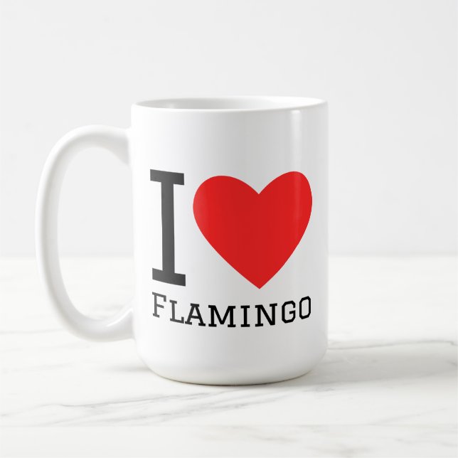 I love flamingo  kaffeetasse (Links)