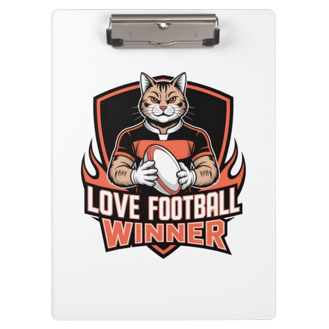 I love football  klemmbrett (Vorderseite)