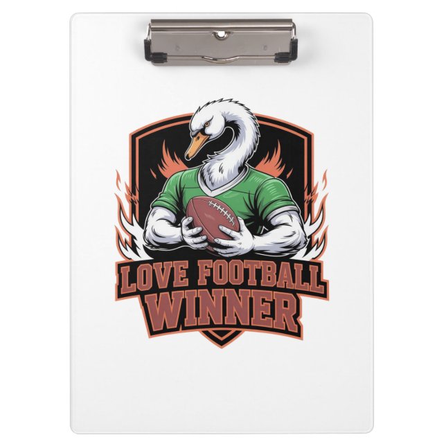 I love football  klemmbrett (Vorderseite)