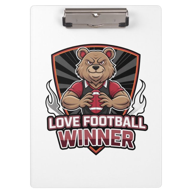 I love football  klemmbrett (Vorderseite)