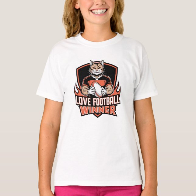I love football  T-Shirt (Vorderseite)