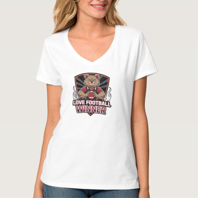 I love football  T-Shirt (Vorderseite)