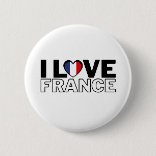 I LOVE FRANCE - For real French people! Button