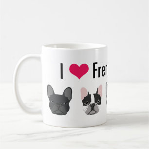 I Love French Bulldogs mug - frenchie cadeau